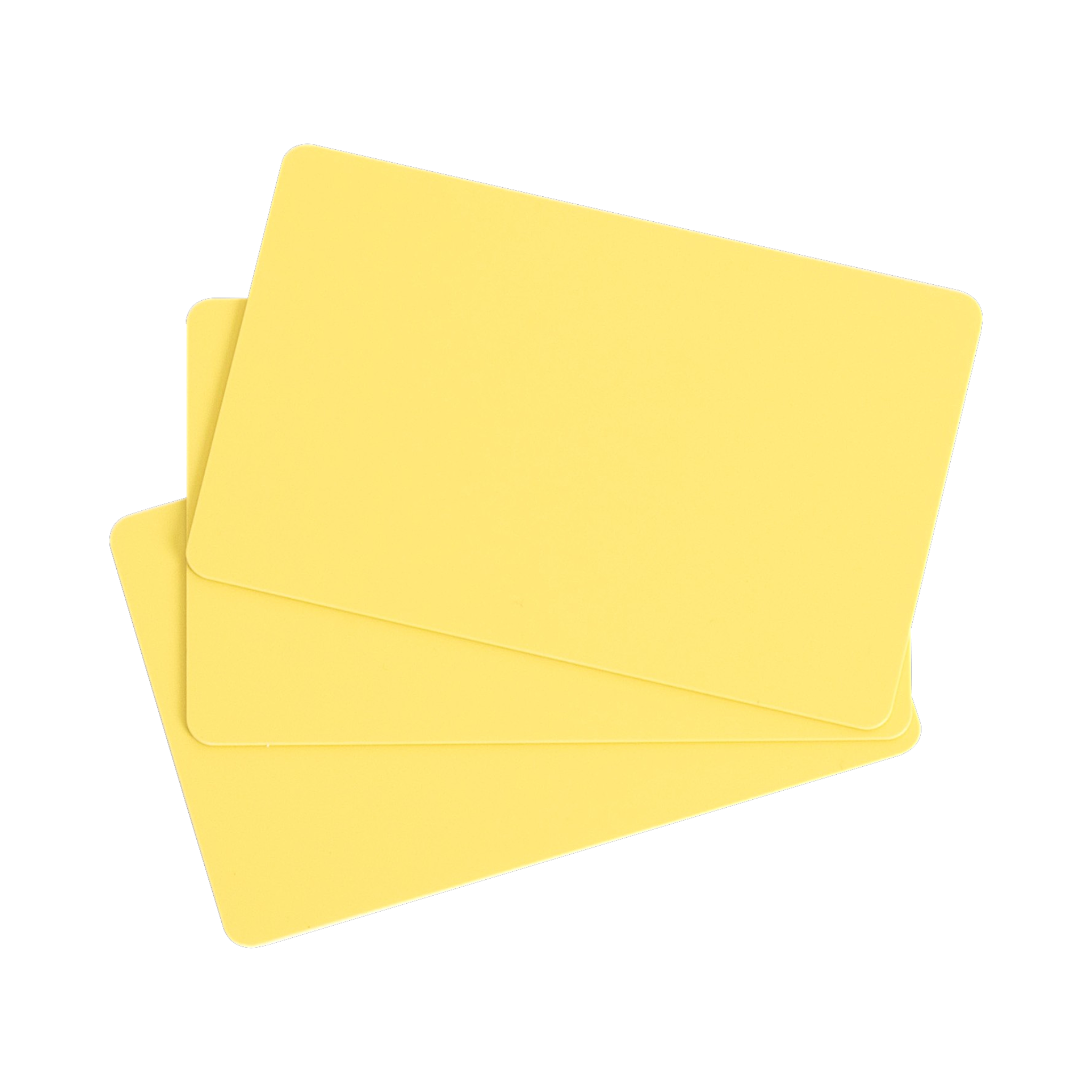Plastikkarten PVC gelb