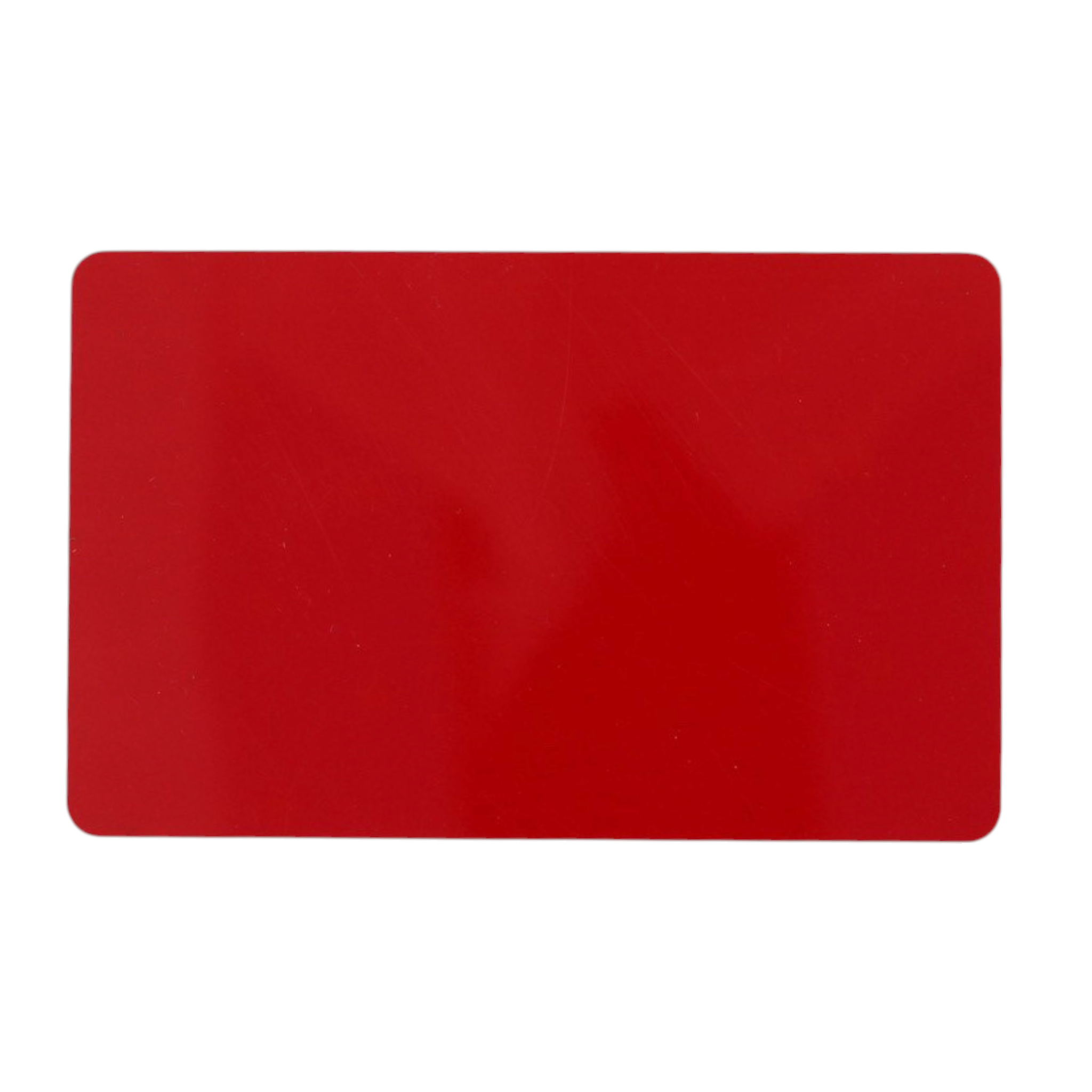 Plastikkarten PVC rot glanz
